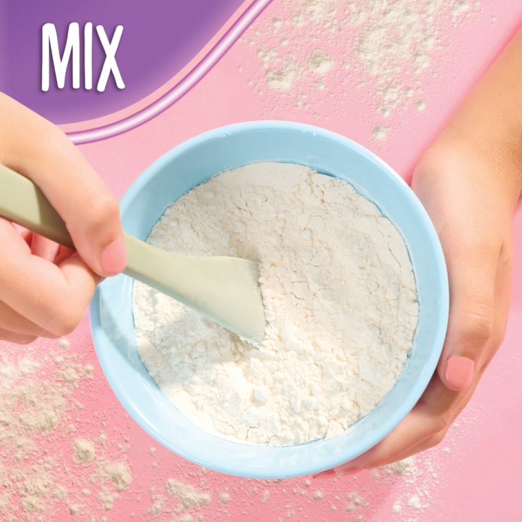 mixing the dry powder with water